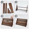 Space Saving Wood Card Holder With Tiers Shelves To Keep Your Desk Organized