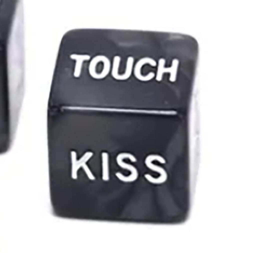 Paar Würfel Erwachsene Bunt Lustig Tragbar Polyedrisch Herausforderungen Würfel mit Stoffbeutel für Liebhaber