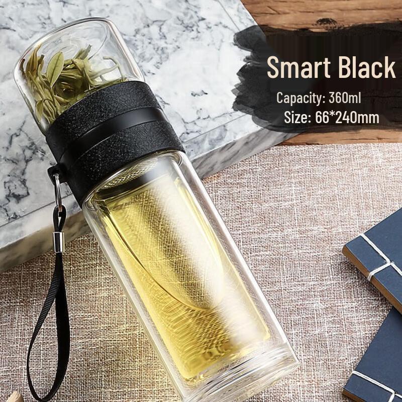 Changshen Double-Layer Tea Separation Glass Cup