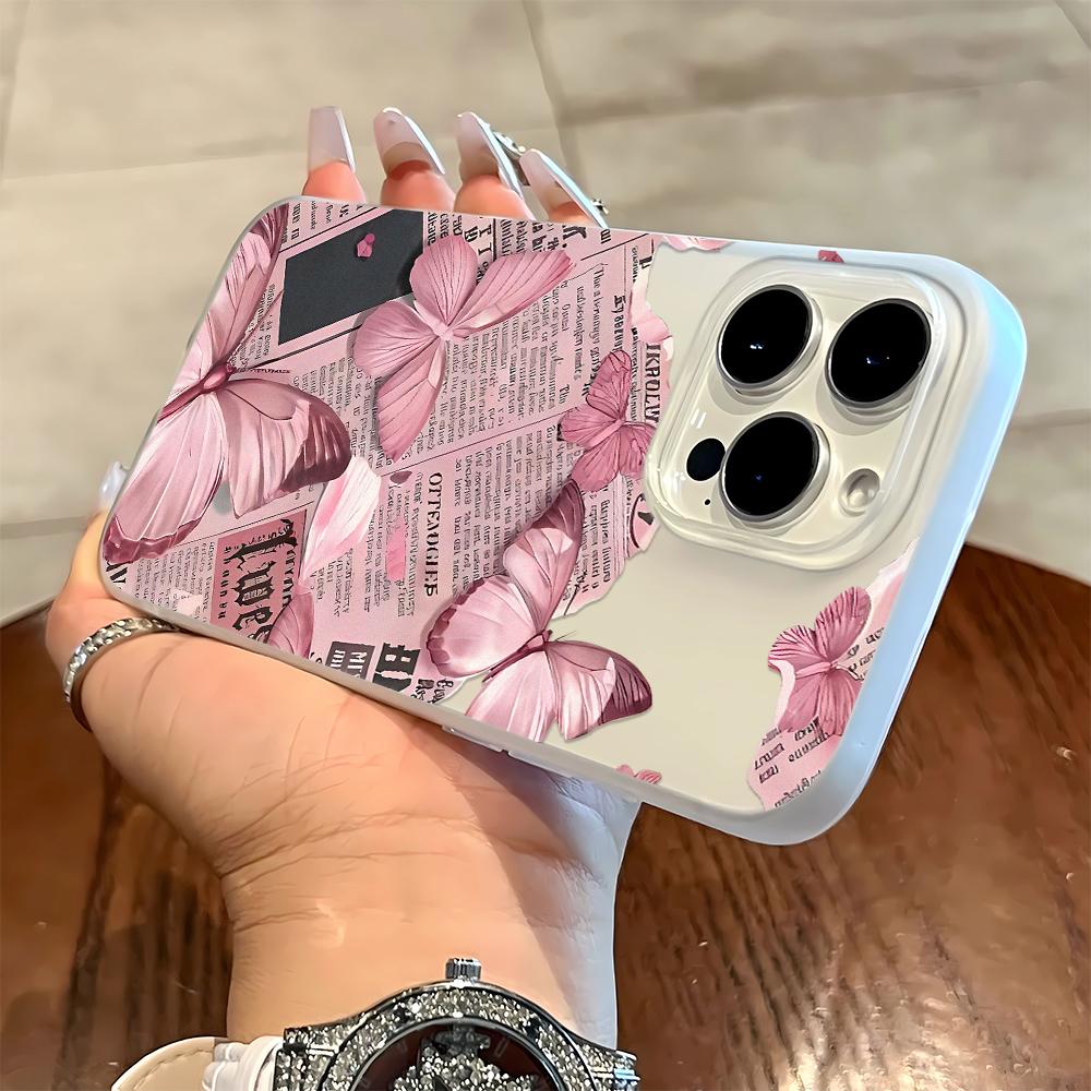 

Poster Butterfly Pattern Phone Case For IPhone 17Air 16 15 Plus 15 14 13 12 11 Pro Max Anti-Drop Cover Fundas iphone 11 Pro