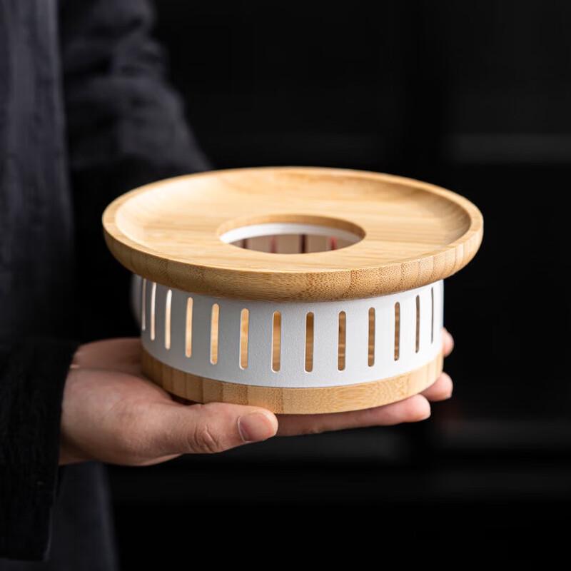 Chinese Style Bamboo & Wood Tea Warmer