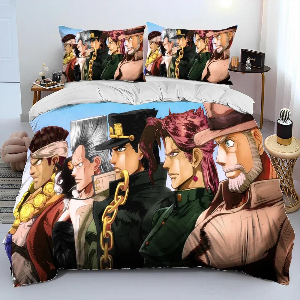 Anime Jojo's Bizarre Adventure Pohodlný povlak na přikrývku Povlak na polštář Sada povlečení Dekorace dětského pokoje Domácí textil