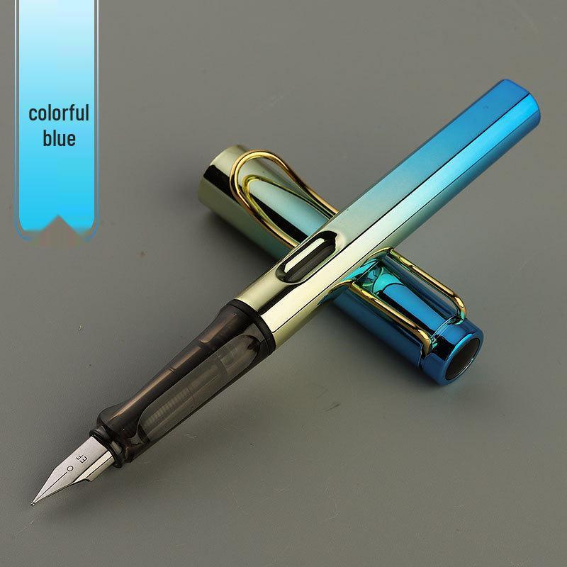 Colorful Ergonomic Fountain Pen for Students - Perfect for Writing Practice and Custom Logo Gifts