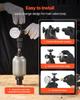 Hydraulic Nitrogen Accumulator Charging Kit, All-in-One Nitrogen Fill Kit, Pressure Test System with 3 Gauges (100, 250, 400 Bar), 6 Adapters