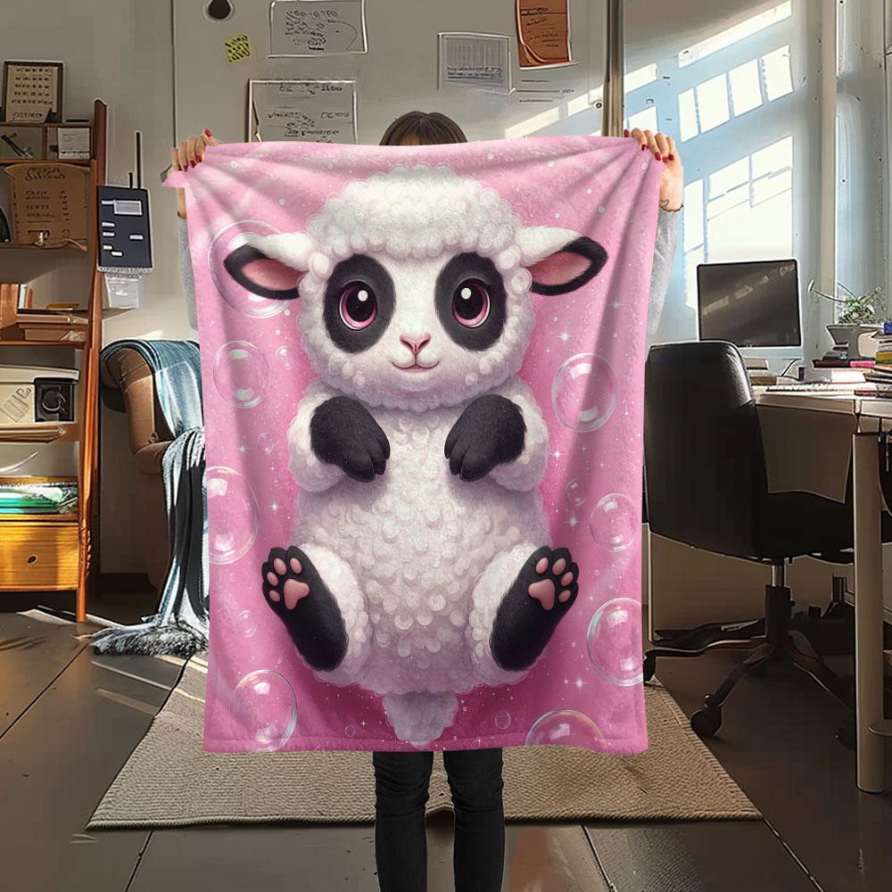 

1Pc Blackwhite animal Print Flannel Blanket, High quality Comfortable for All Seasons, Home Decor, Warmth and Comfort, Perfect for Christmas Gifts 80cm x 120cm