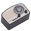 Dollhouse Mini Radio Model Vintage Cute Decoration Realistic Dollhouse Radio Model Toy for Children Black