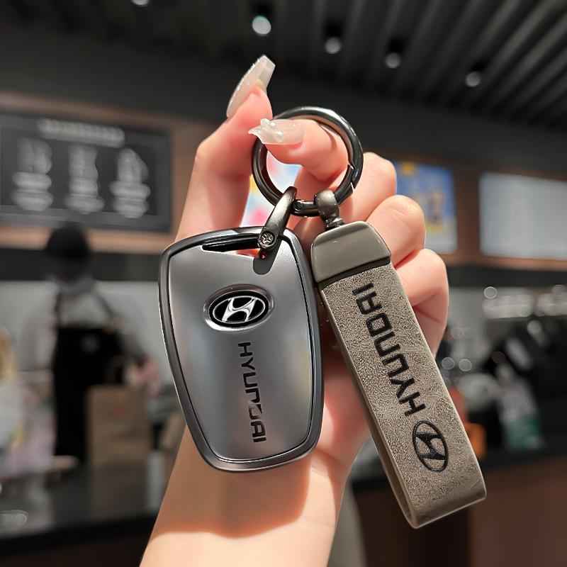 Car Key Case Cover Protective Shell For Hyundai Grandeur HG Sedan Genesis G80 Santa Fe 3DM Grand SantaFe 2018 IX45 EQUUS Azera