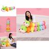 Giant Soft Caterpillar Sleeping Pillow Plush Toy For Kids In Colorful Multicolor Design