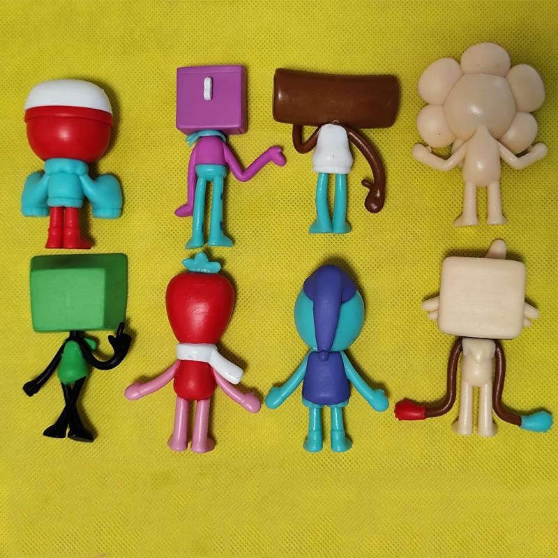 Anime Dandy's World Sprunki  Figure Toy Cartoon Dandy World Horror Game PVC Doll Figurines Cake Decoration Gift Toy Kids Gifts