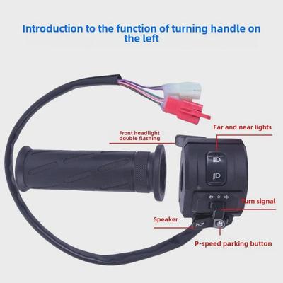 Electric Vehicle 4-Gear Throttle with P Gear Inching Speed Control Handle