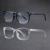 2PCS Vintage Computer Glasses Frame Men Square Optical Spectacles Eyeglasses Anti Blue Light Blocking Gaming Eyewear