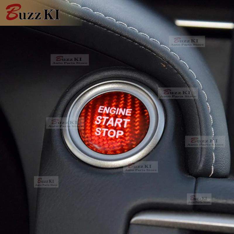 Real Hard Carbon Fiber Car Engine Start Sticker for LEXUS IS250 IS200 IS300 ES350 ES300 GS300 NX RX300 RX330 RX350 LX470 LX570