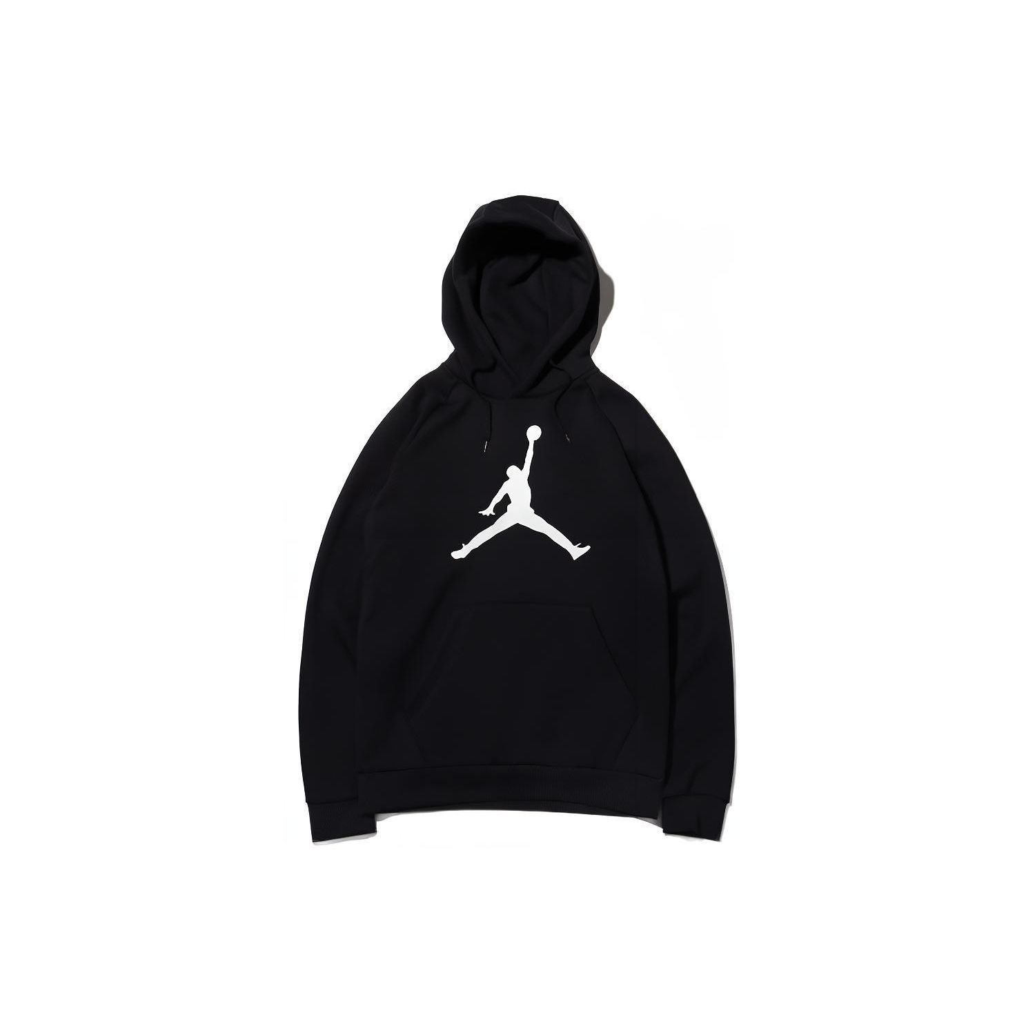 

Флисовый пуловер с капюшоном и логотипом Air Jordan Jumpman, мужские топы, черный AV3146-010 L