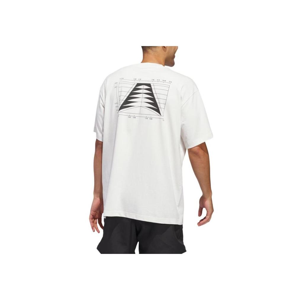 Adidas Anthony Edwards Series Loose Fit Crew Neck Short Sleeve T-Shirt Men Tops White JC7853