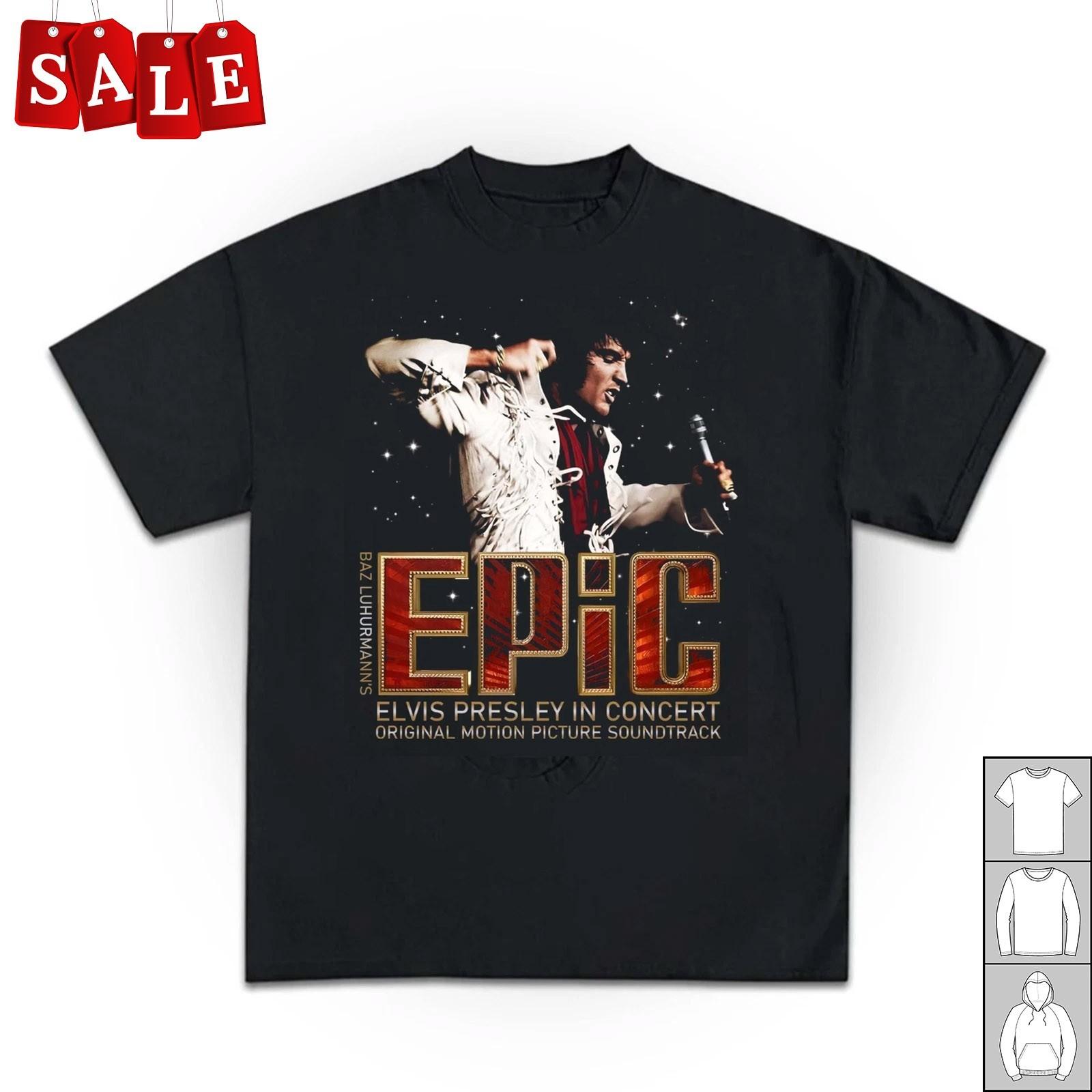 New Epic Elvis Presley in Concert 2026 S-5XL T-Shirt KK53 XXXL