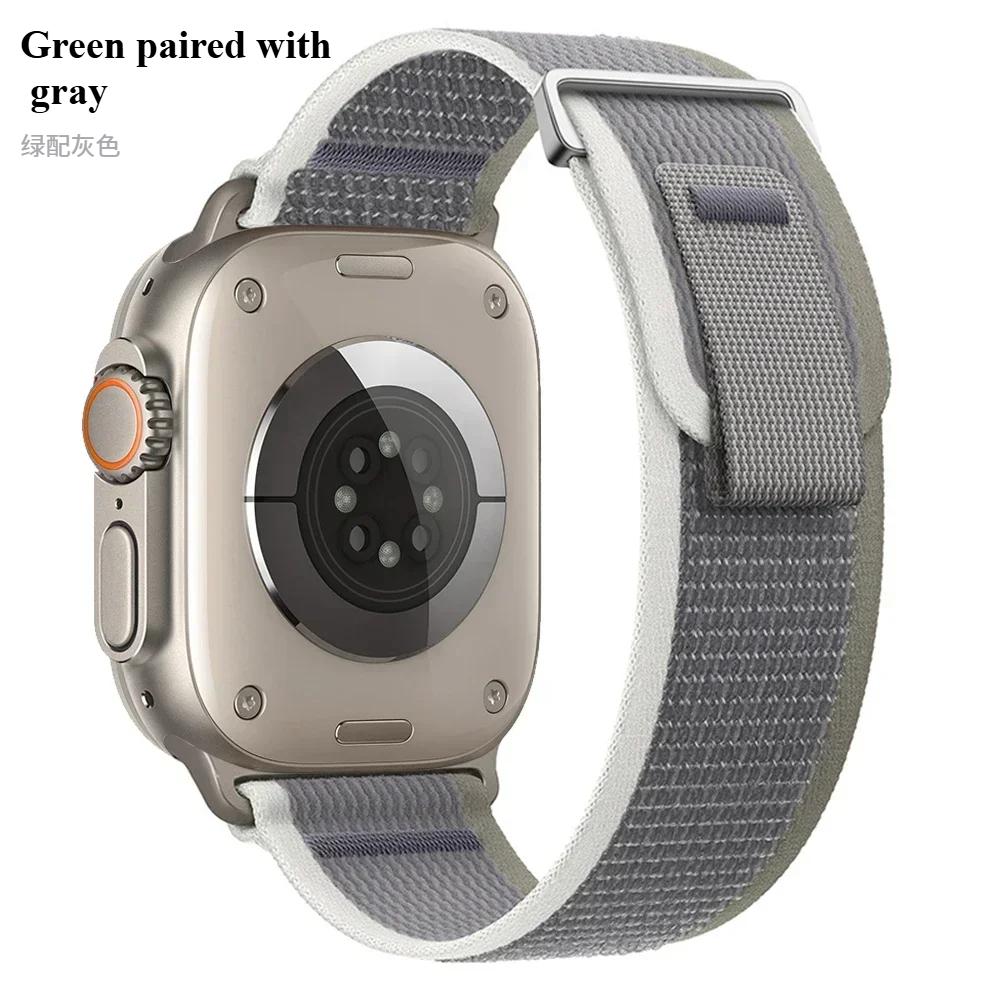 Trail Loop Strap For Apple Watch Series 10 46mm 42mm Sports Nylon Wristband iWatch Ultra 2 49mm 9 8 7 6 5 4 SE 45mm 41mm 44mm 40mm Band