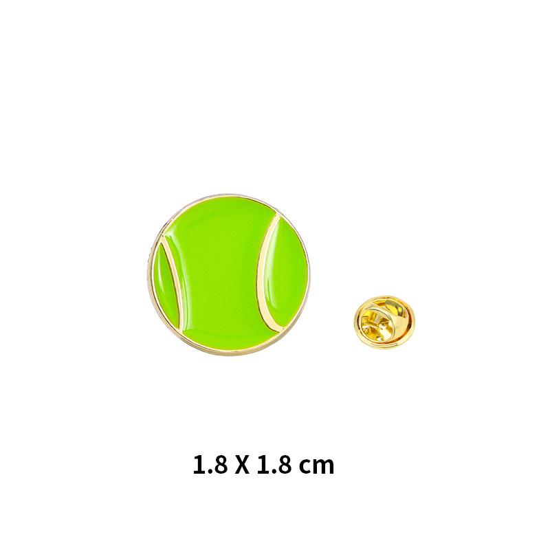 1ks Kreslený Basketbal Fotbal Badminton Kovový Odznak Studentský Batoh Klobouk Džínová Bunda DIY Dekorace Klopové Odznaky Chlapec Pár Brož