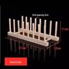 Mehrzweck-Holzregal für Schüsseln, Geschirr, Teegebäck, CDs, Seidengarn, Tassen, Mikrofone und Ping An Kou Farbtafel.