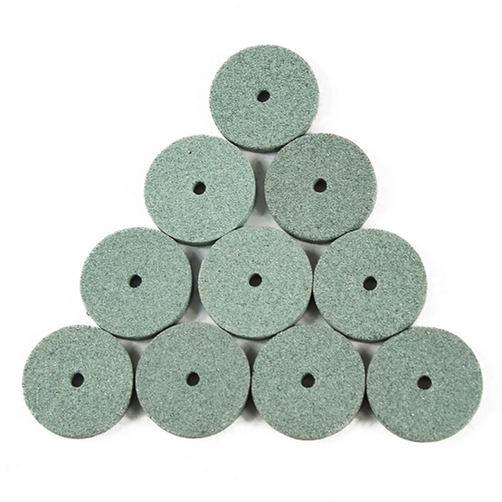 

10Pc 20mm Grinding Wheel Polishing Mounted Stone for Grinder Drill Buffing Wheel Compatible with Shaft Bench Grinder зелений