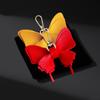 Modern Textured Butterfly Bag Charm Wear Resistant Keyring Purse Organizer Accessory Easy Install Purse Pendant
