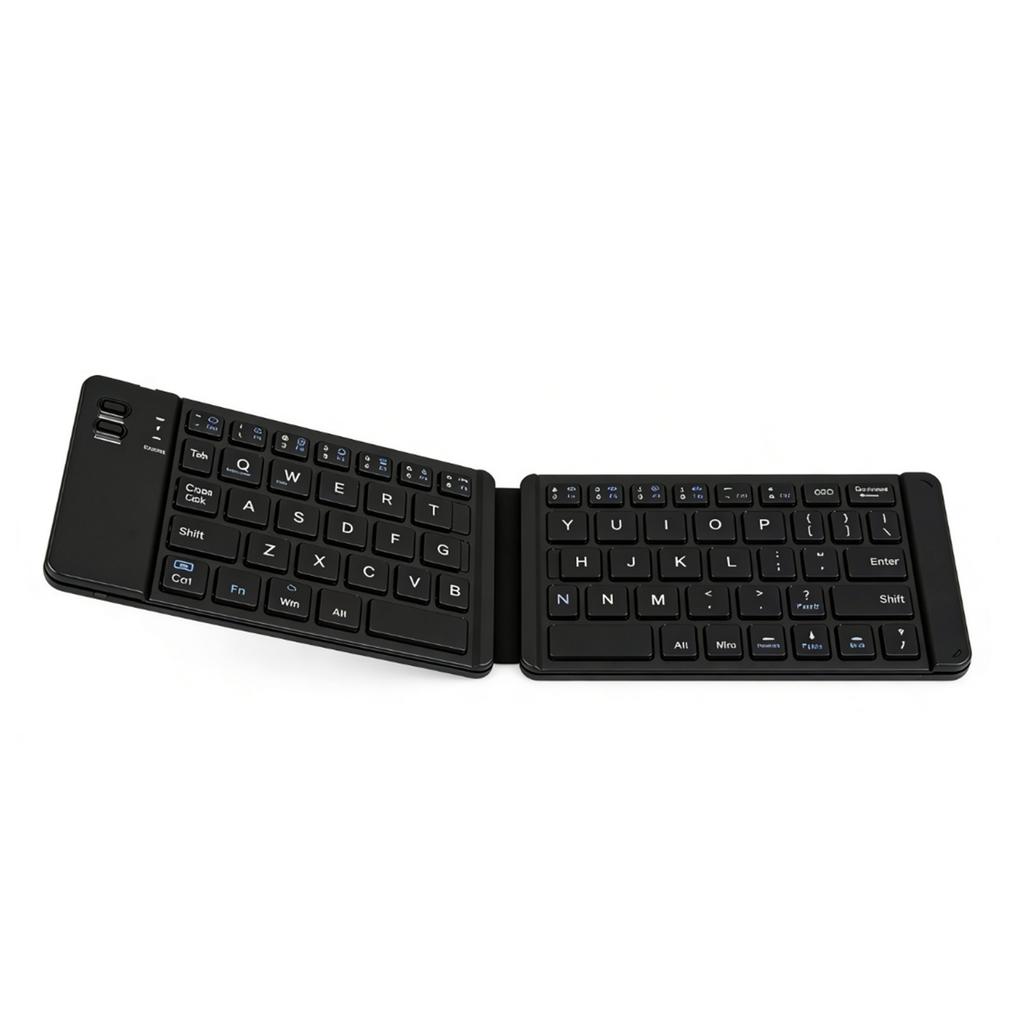 Faltbare Tastatur Leise Wiederaufladbar Kabelgebunden Drahtlos Bluetooth Dual-Modus Tragbare Faltbare Tastatur für Tablets Desktop