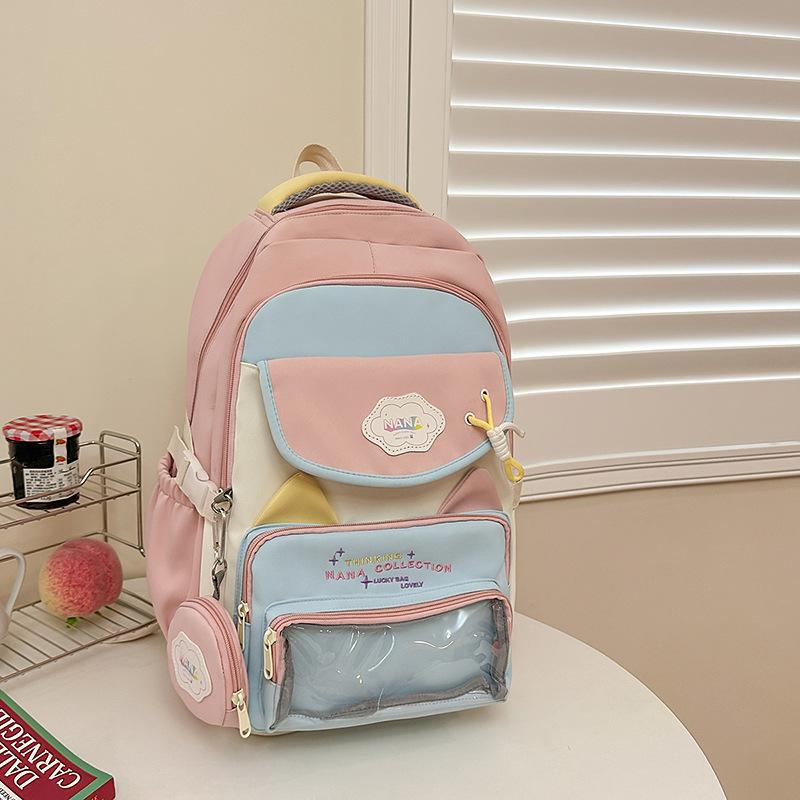 Small fresh ins schoolbag, primary school backpack, large capacity cute backpack, high value cute student schoolbag