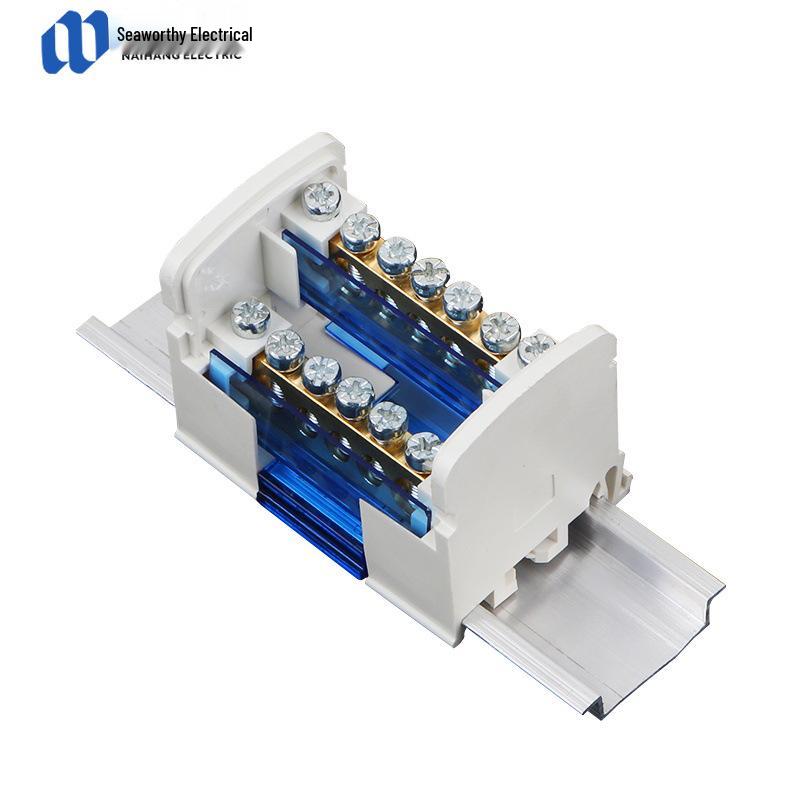 207 Blue DIN Rail Neutral Terminal Block Distribution Cabinet