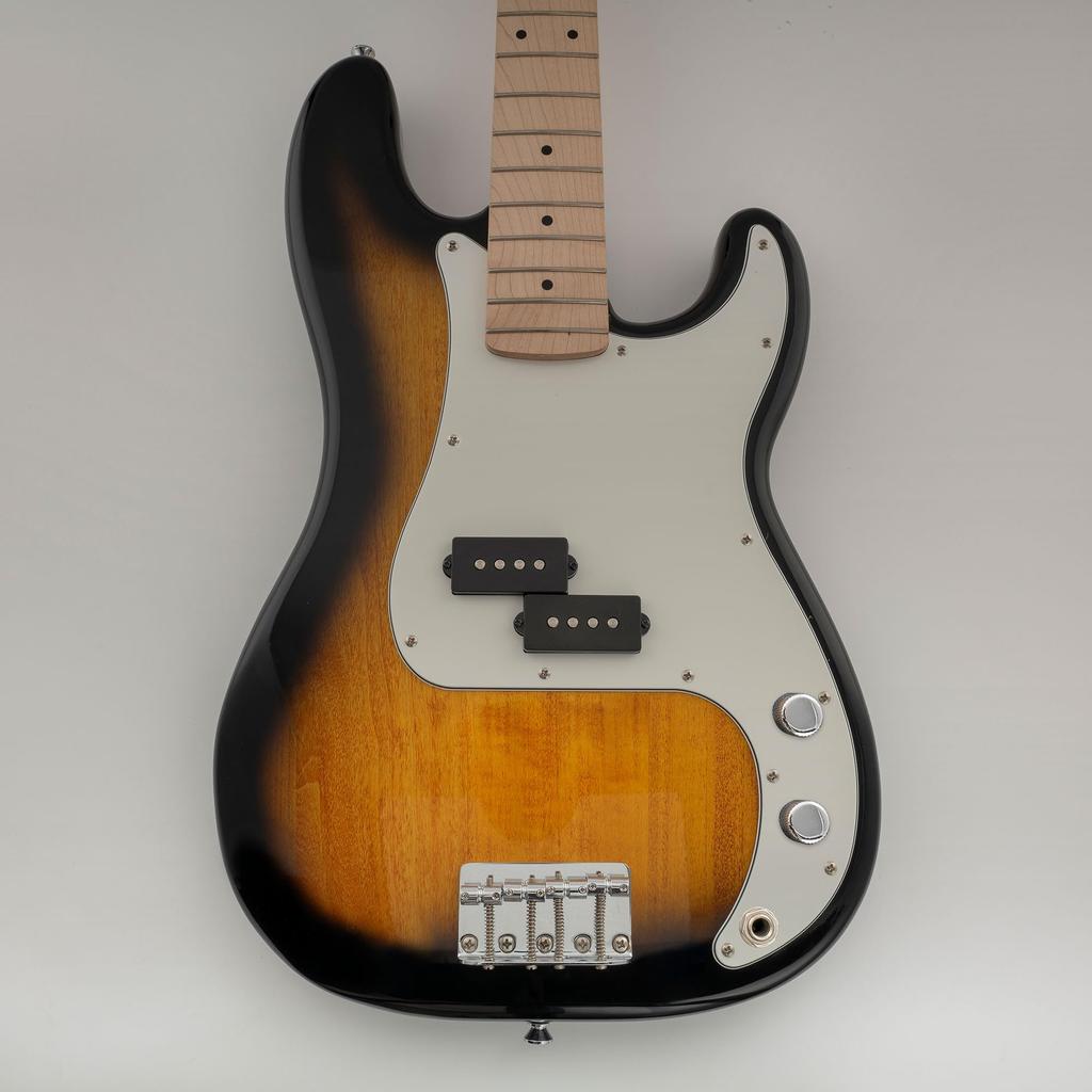 Musiclily Pro 13-Hole PB Bass Pickguard for Squier Sonic Precision Bass, 3-Piece, Aged White