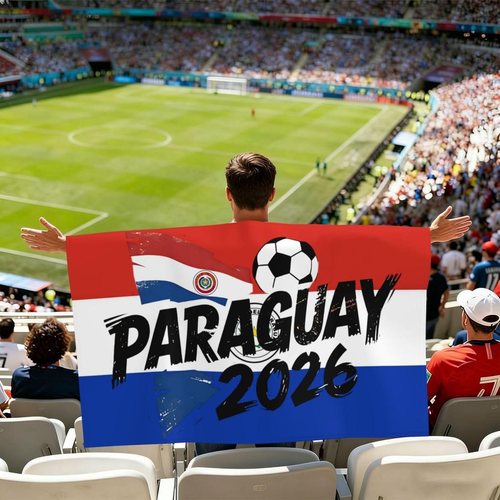 South Africa 2026 Soccer Fan Cape Lightweight Portable Supporter Flag Scarf Stadium Accessory for World Cup Events and Sports Gatherings