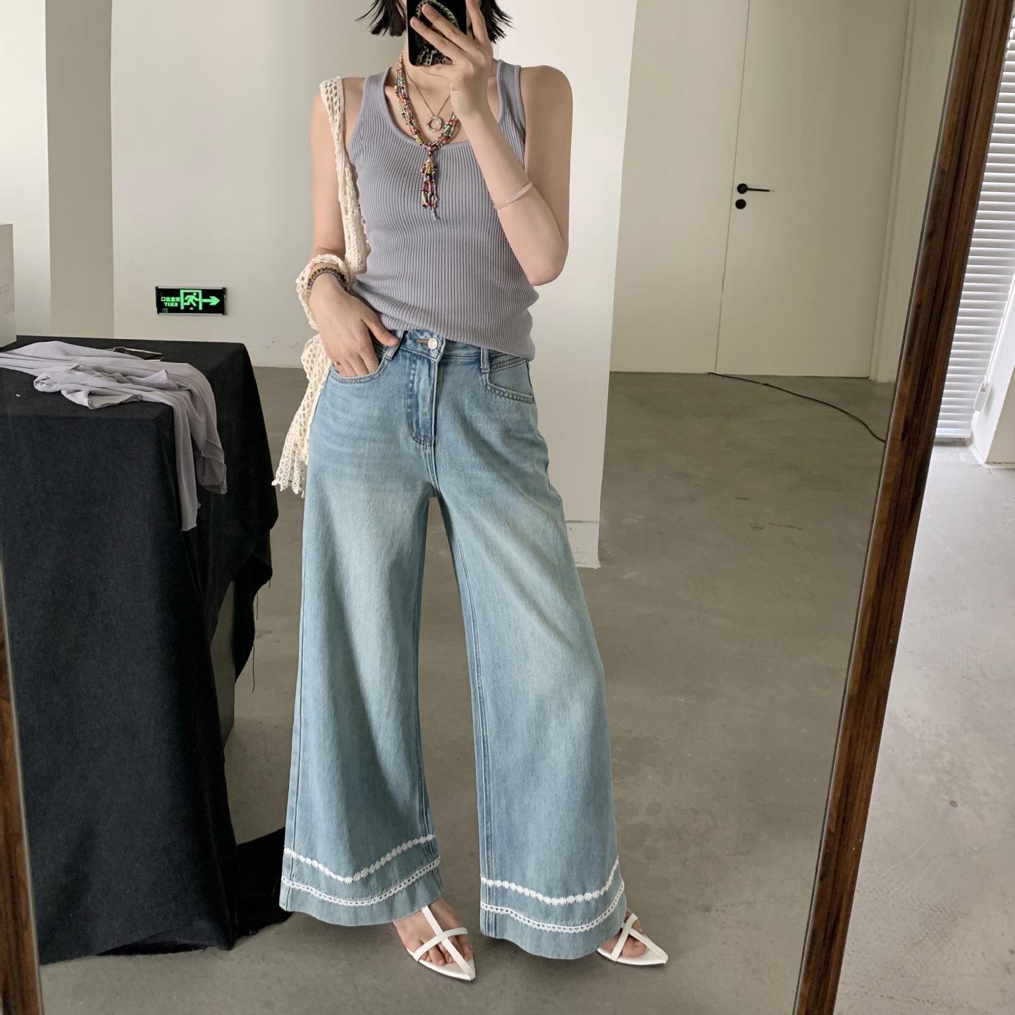 

Сезонное специальное предложение в европейском стиле: Обратитесь в службу поддержки клиентов, чтобы заказать широкие джинсы в корейском стиле (Возвраты/обмены не принимаются). 25 светло-синий