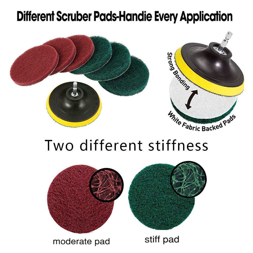 4-Inch Nylon Abrasive Scouring Pad for Stainless Steel Polishing and Kitchen Cleaning