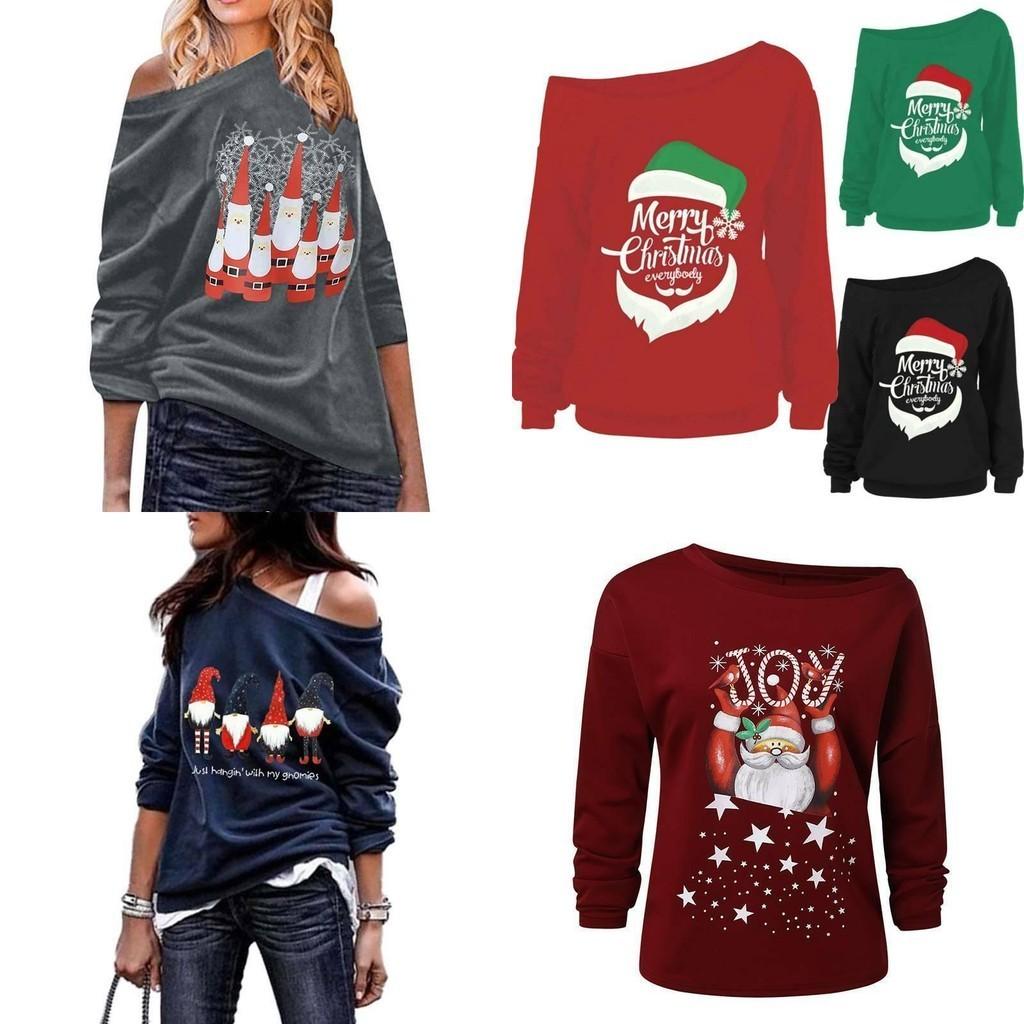 Pullover Natalizio Elegante da Donna, Felpa a Vestibilità Larga per le Feste