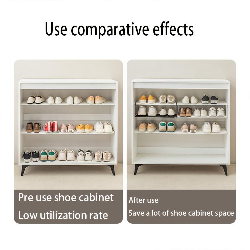 Practical Shoe Rack - Heavy Duty Expandable Space-Saving Adjustable Storage Shelf, Modern Minimalist Design for Under Bed Organization