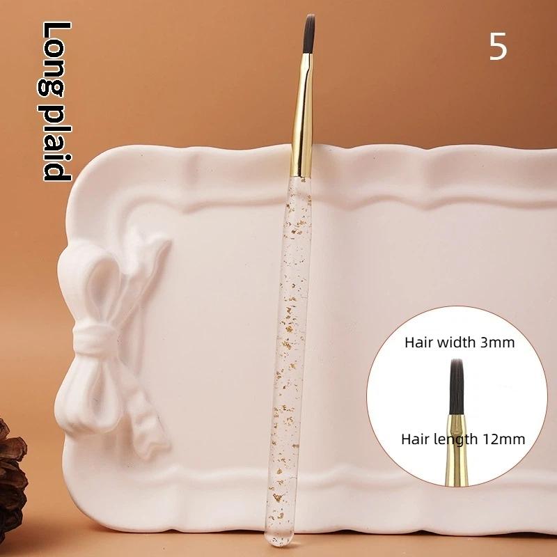 1Pcs Nail Brush Set Detail Work Pens Stylish Acrylic Handles Gel Nail Art Fine Line Painting Professional Home Use Manicure Tool