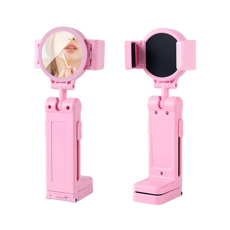 Foldable Magnetic Phone Holder & Makeup Mirror