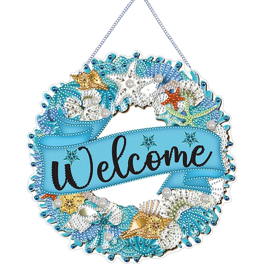 Summer Vibe 2D/Flat DIY Special Shape Rhinestone Diamond Art Window Pendants Diamond Art Pendant Wall Decor for Home & Windows