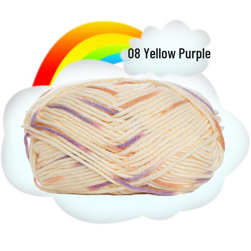 Gradient 5-Ply Medium Thick Baby Velvet Yarn for Crochet and Knitting