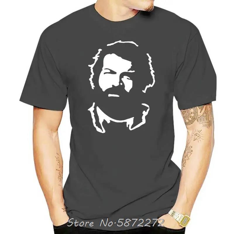 Fm10 Tshirt Uomo BUD SPENCER Cult Movie Film CINEMAamp TV Unisex Cotton T Shirt Fitness Tshirt Oversized Tees Mens Clothing