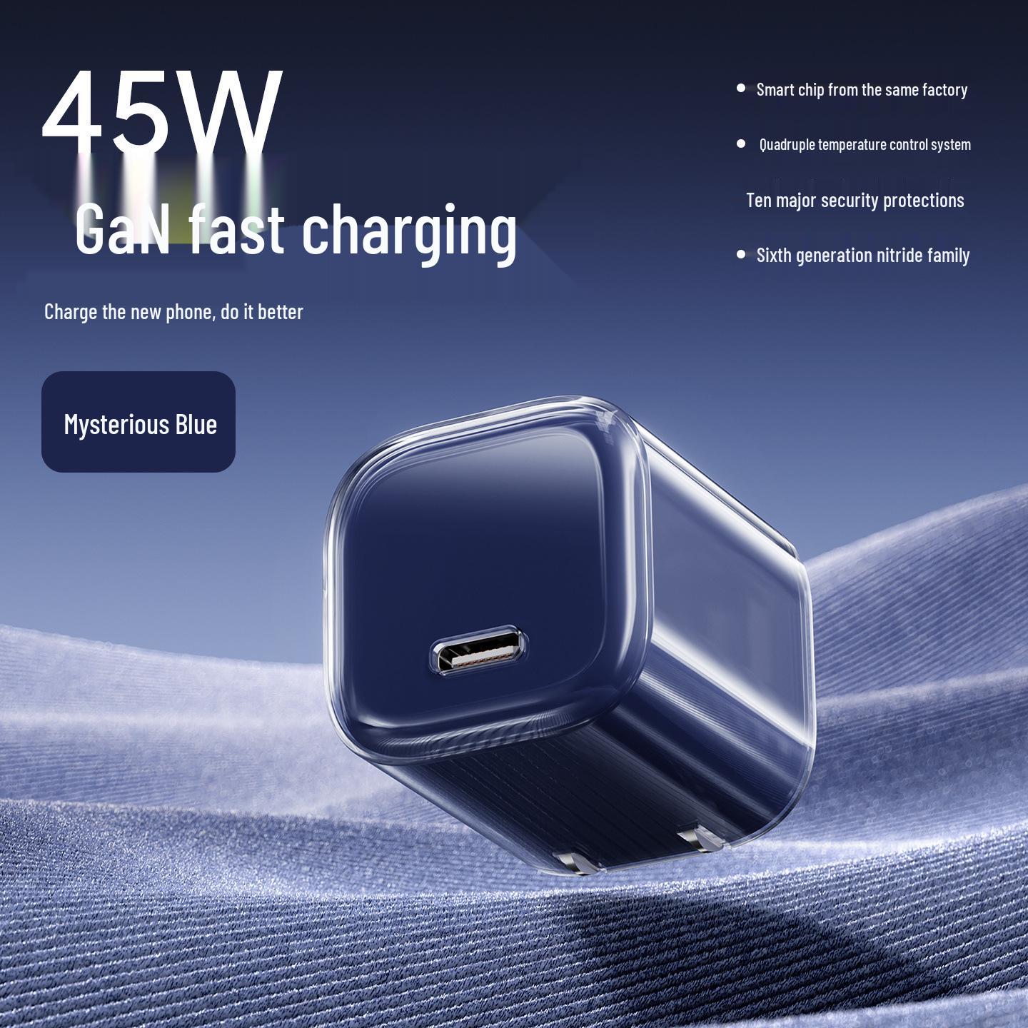 

45W Fast Charger for iPhone 16 Pro Max & Apple Devices: 15 Gallium Nitride No Specification