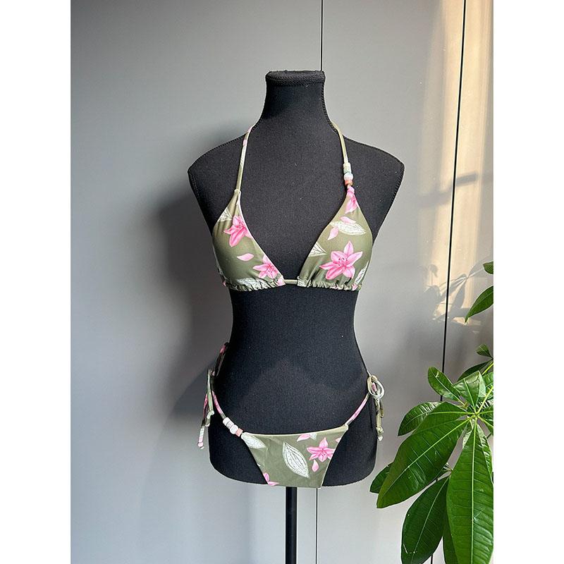Micro Bikinis Sexy Women Swimsuit Swimwear Female Floral Thong Bikini Set Biquini Bathing Suit Swimming Suit Beachwear