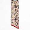 Hermes [Excellent Condition] 093267S 04 Mors Et Tresses Silk Maxi Twilly Cut Scarf Beige/Black/Rose VifUsed