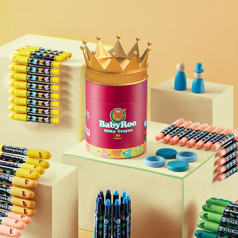 Milo Crayon Washable Rotating Oil Pastels Wax Sticks for Kids