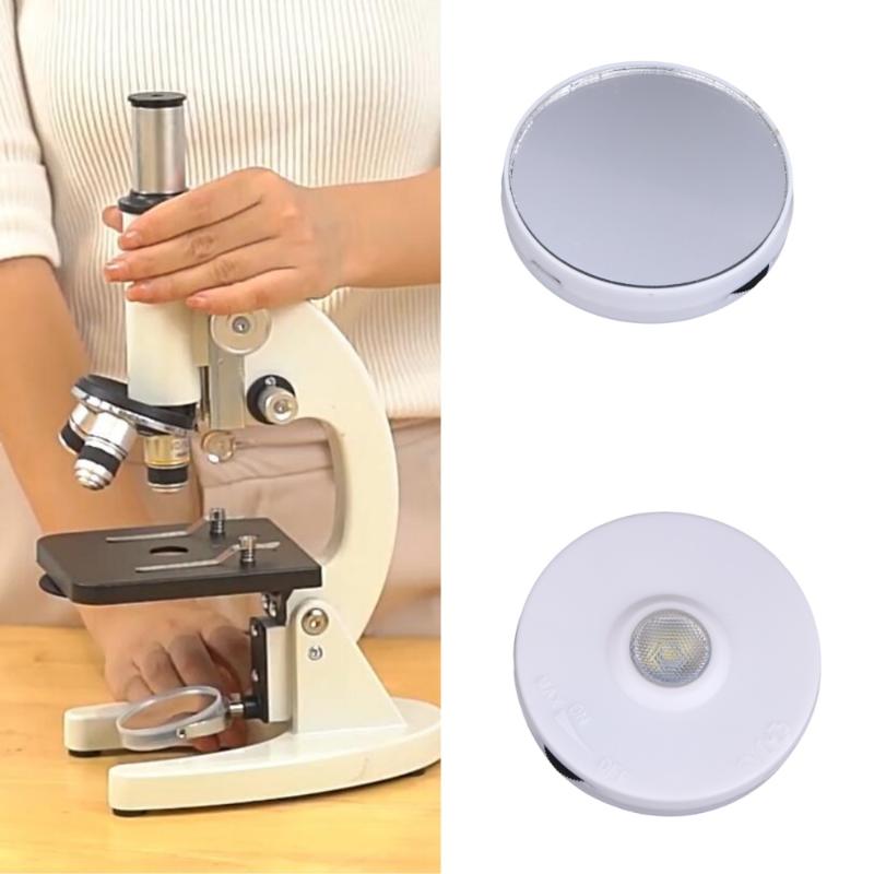 1 Set Rechargeable Reusable Mirror Accessories Adjustable Brightness Led Light Source For Biological Microscopes Fill Lamp