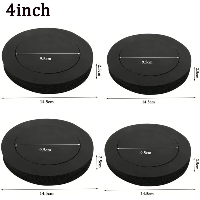 

4 шт. 4/5/6,5 дюймовый автомобильный динамик звукоизоляционное кольцо хлопок бас обшивка двери звукоизоляционная пенопластовая прокладка самоклеящийся звукоизоляционный хлопок