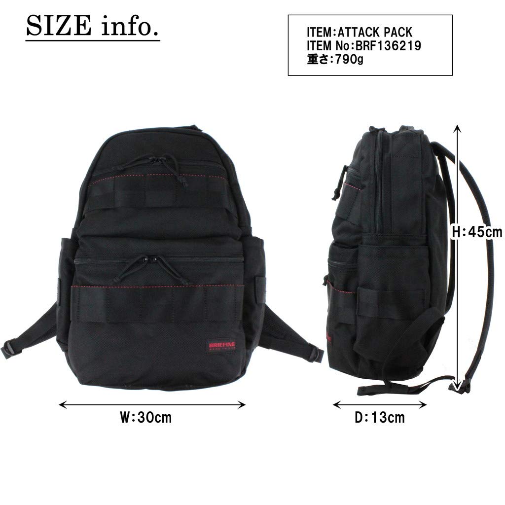 [BRIEFING] ATTACK PACK Backpack BRF136219 Men's DEEP SEA Free Size