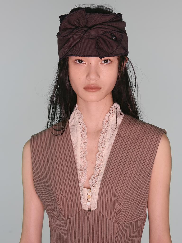 Eosseomnijeu Bow Hair Band_Brown