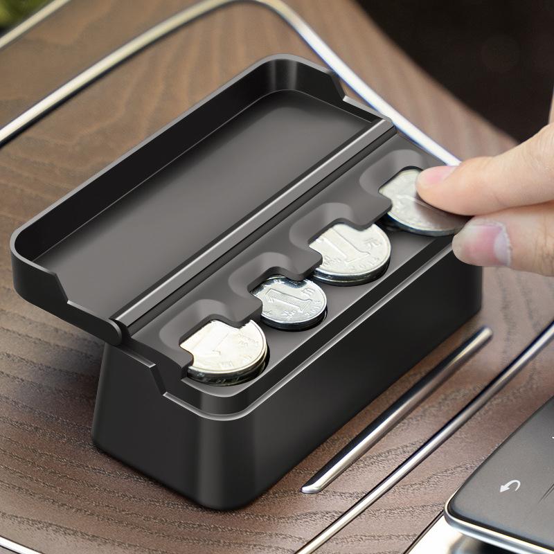 1Pcs Home Dual Purpose Change Box Car Coin Small Storage Coins Purse Euro Dispenser Holder Case Wallet Holders Money Boxes