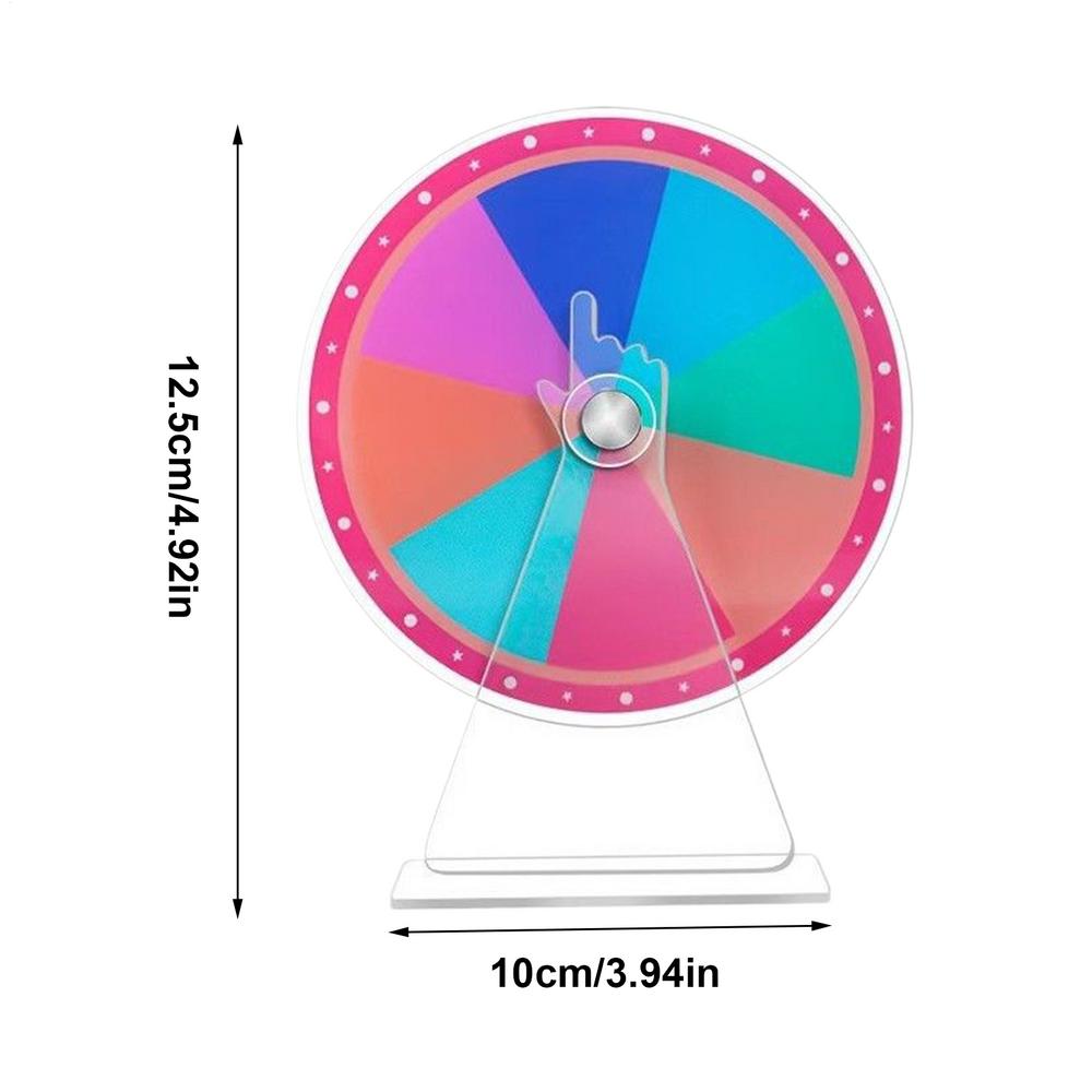 

Prize Wheel DIY Interactive Spin Wheel with Board Eraser and Pen Erasable Tabletop Roulette Spinner for Home Show Carnival Party