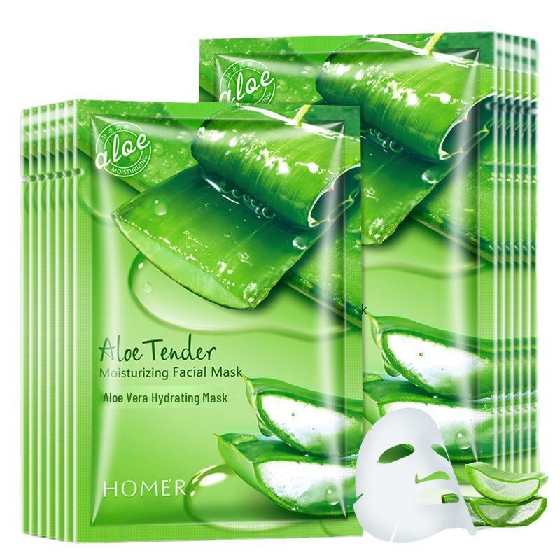 Aloe Vera Nemlendirici Maske: Nemlendirir, Gözenekleri Sıkılaştırır, Yatıştırır, Mat Cildi Canlandırır, Hassas ve Hamile Ciltleri İçin Güvenlidir