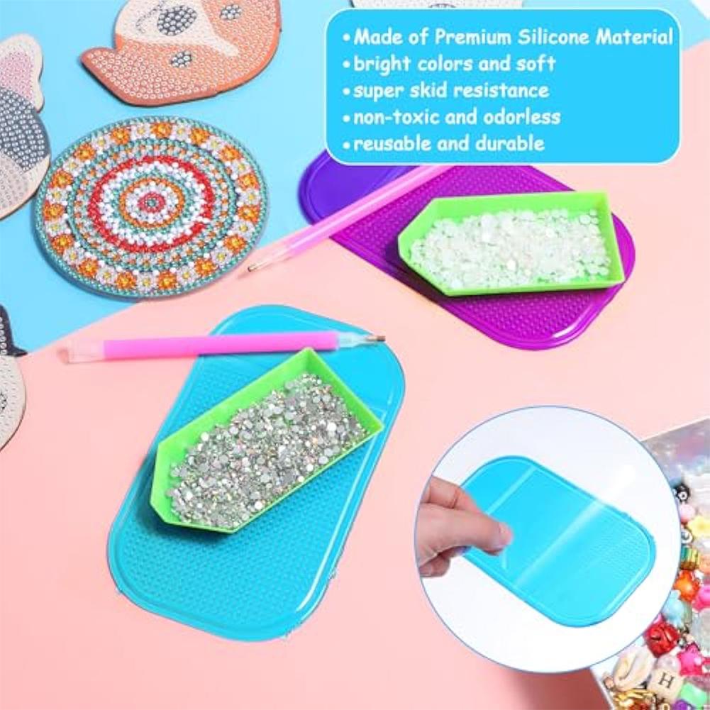 5D Diamond Painting Tool Set Wood Roller Rhinestone Painting Tools Accessories Diamond Painting Ruler for Adults Beginners